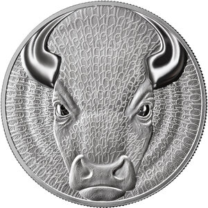 Monnaie BULL Binary World 1 Oz Argent 1000 Satoshi United Crypto States 2026