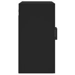 vidaXL Armoire murale noir 60x31x60 cm bois d'ingénierie