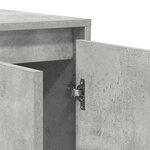vidaXL Buffet Gris Béton Gris béton Bois d'ingénierie 135 x 41 x 75 cm