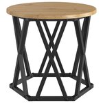 Tables d'appoint empilables vidaXL 3 Pièces en bois d'ingénierie chêne artisan
