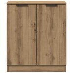 vidaXL Buffet chêne artisanal 60x30x70 cm bois d'ingénierie