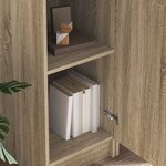 vidaXL Bureau 2 Pièces Chêne Sonoma