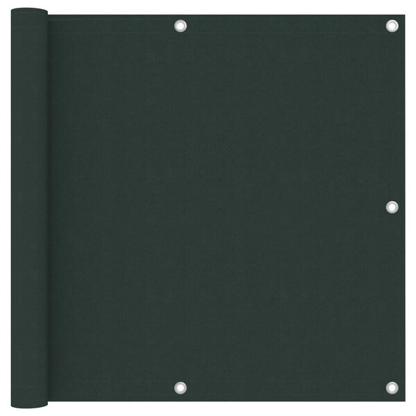vidaXL Écran de balcon Vert foncé 90x600 cm Tissu Oxford