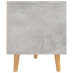 vidaXL Meuble TV gris béton 90x40x48 5 cm bois d'ingénierie