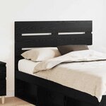 vidaXL Tête de lit Chêne noir 120 cm Bois d'ingénierie