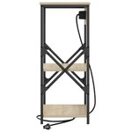 vidaXL Cabinet de chevet avec étagère Chêne sonoma 41 x 31 x 76 cm