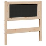vidaXL Tête de lit Autre Marron 80 cm Bois massif en pin