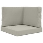 vidaXL Coussin de canapé d'extérieur Polyester Gris 60 x 60 cm