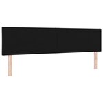 Tête de lit LED vidaXL design blocs diamants noire 180 cm tissu