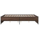 vidaXL Cadre de lit sans matelas chêne marron 140x190 cm