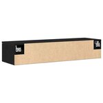 vidaXL Meuble mural Chêne noir 102 x 30 x 20 cm Bois d'ingénierie