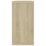 vidaXL Étagères cube murales 4 Pièces chêne sonoma bois d'ingénierie