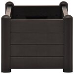 vidaXL Lit surélevé de jardin PP Anthracite 100x43x35 cm