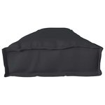 vidaXL Coussin de palette Noir 200 x 40 x 8 cm Tissu Oxford