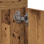 vidaXL Meuble lavabo de salle de bain vieux bois bois d'ingénierie