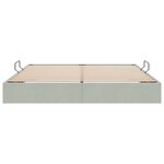 vidaXL Cadre de lit ottoman Gris clair 180 x 200 cm Velours