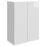 vidaXL Armoire Murale Blanc brillant 66 x 34 5 x 90 cm
