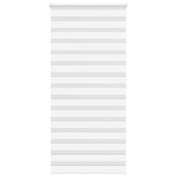 vidaXL Store zèbre blanc 105x200 cm largeur du tissu 100 9cm polyester
