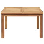 vidaXL Table basse Marron 60 x 60 x 36 cm Bois de teck massif