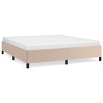 vidaXL Cadre de lit sans matelas cappuccino 160x200 cm similicuir