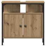 vidaXL Ensemble de mobilier de salle de bain 3 Pièces chêne artisanal