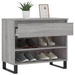 vidaXL Armoire à chaussures Sonoma gris 70x36x60 cm Bois d'ingénierie