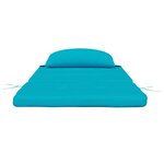 vidaXL Coussin de chaise 2 Pièces Turquoise 58 x 77 x 4.5 cm Tissu Oxford