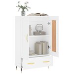 vidaXL Buffet haut blanc 69 5x31x115 cm bois d'ingénierie