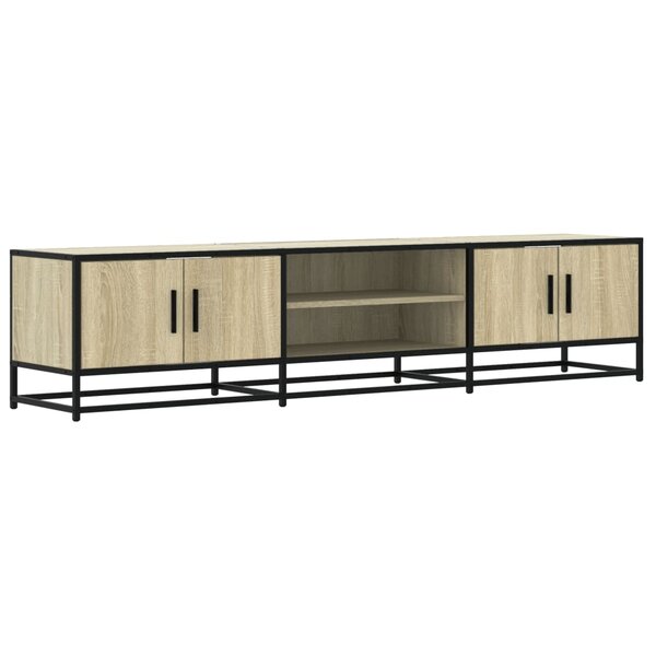 vidaXL Meuble TV chêne sonoma 180x35x41 cm bois d'ingénierie