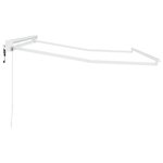 vidaXL Cadre de store rétractable électrique Blanc 3 x 2 5 m Acier