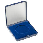 Écrin monnaie avec plateau velours bleu pour pièces de 18 à 50 mm. Diamètre intérieur - 43 mm