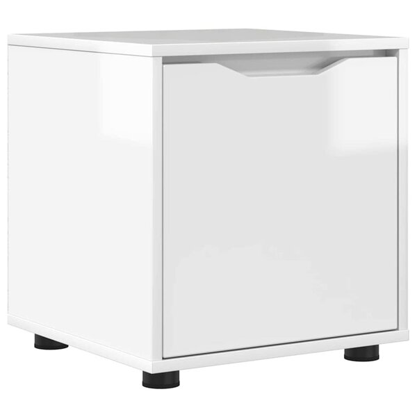 vidaXL Cabinet de salle de bain Blanc brillant 40 5 x 40 x 44 cm