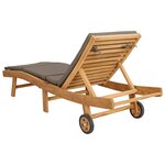 vidaXL Transat Polyester Marron et taupe