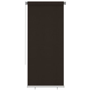 vidaXL Store roulant d'extérieur 100x230 cm Marron PEHD