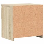 vidaXL Tables de chevet 2 Pièces Chêne sonoma 40x30x39 cm Aggloméré