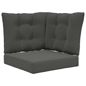 vidaXL Coussin de canapé d'extérieur Polyester Anthracite