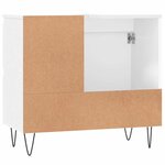 vidaXL Armoire de salle de bain blanc 65x33x60 cm bois d'ingénierie