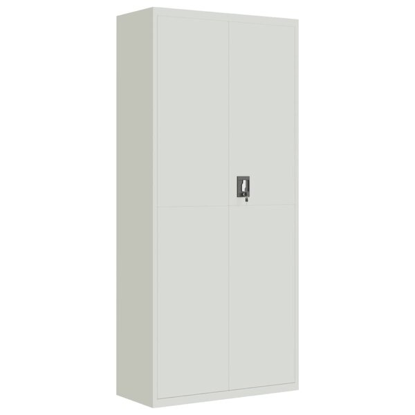 vidaXL Classeur gris clair 90x40x200 cm acier