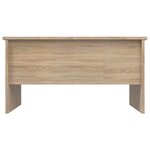 vidaXL Table basse chêne sonoma 80x50x42 5 cm bois d'ingénierie