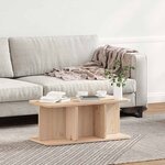 vidaXL Table basse Naturel 80 x 39 5 x 33 5 cm Bois massif en pin