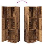 vidaXL Buffet marron Bois usé Faux bois Compact Buffet marron