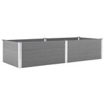 vidaXL Lit surélevé de jardin 250x100x54 cm WPC Gris