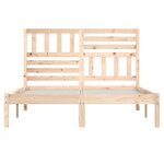 vidaXL Cadre de lit Bois de pin massif 120x200 cm