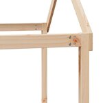 vidaXL Lit superposé avec toit 80x200 cm bois de pin massif