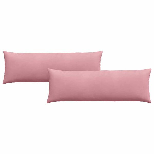 vidaXL Coussins de canapé 2 Pièces Rose 120 x 40 cm