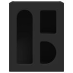 vidaXL Table de chevet 2 Pièces Noir 40 x 35 x 50 cm Bois d'ingénierie