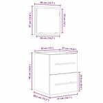vidaXL Cabinet de salle de bain 41 x 38.5 x 48 cm Bois d'ingénierie