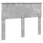 vidaXL Cadre de lit Gris béton 120 x 200 cm Bois d'ingénierie