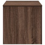 vidaXL Tables d'appoint 3 Pièces Chêne marron Bois d'ingénierie