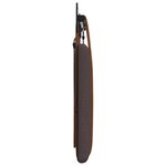 vidaXL Tête de lit suspendue Avec lumière LED Marron foncé PU antique